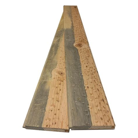 Swaner Hardwood 1 In X 6 In X 2 Ft Blue Stain Pine Tongue And Groove Siding Board 5 Pack