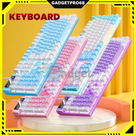 K Mechanical Keyboard RGB Backlit Hot Swappable Wired Keys Gaming Keyboard Anti Ghosting