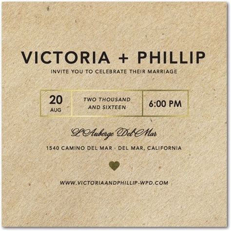 Krafted Love Signature Foil Wedding Invitations Magnolia Press