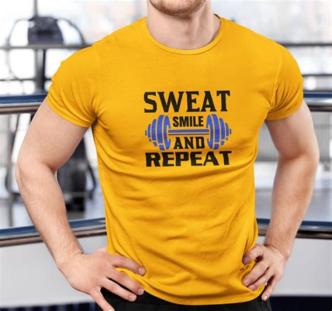 Buy Sweat Smile And Repeat Gym T Shirt Online For Men Punjabi Adda