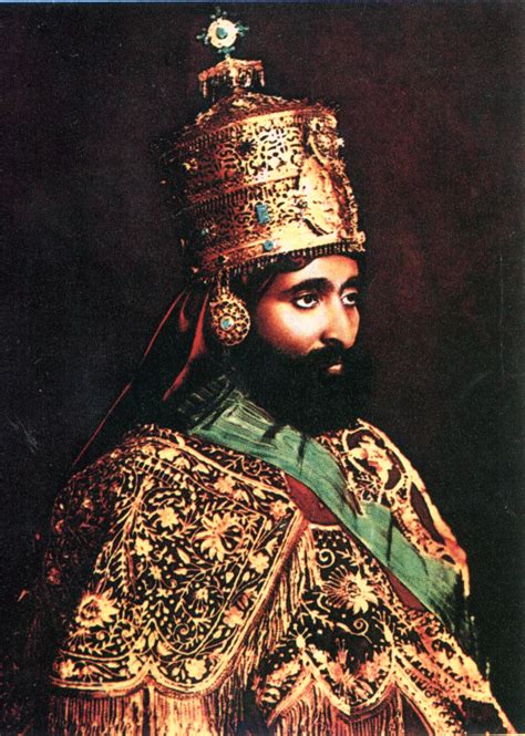 Haile Selassie In His Crown Haile Selassie African Culture African American History Kaiser