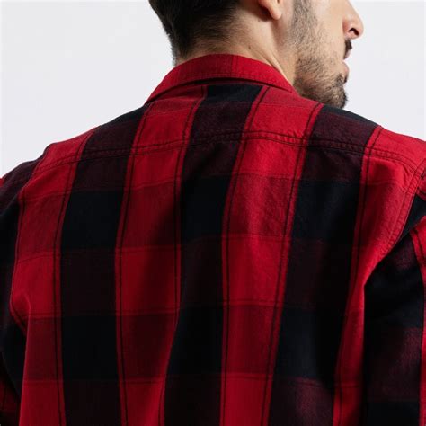 Men's Casual Plaid Cotton Shirt - Men Kingdom