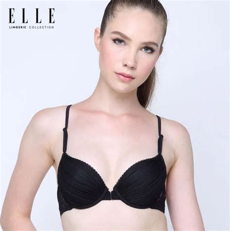 Elle Lingerie Front Hook Bra บราตะขอหนา แตงพลทและผาลกไม LB7540 Lazada co th