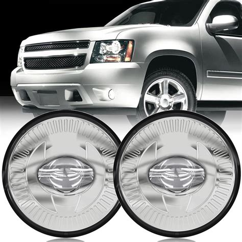 X Round Led Fog Lights For Chevy Tahoe Avalanche Suburban