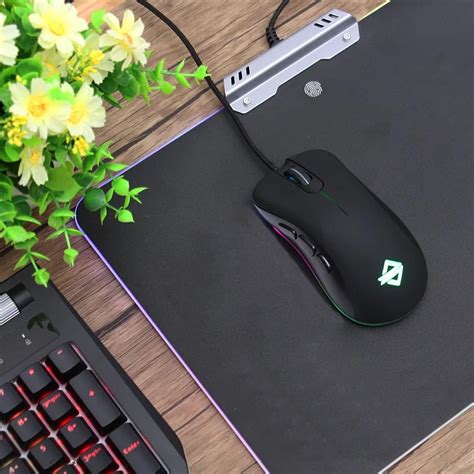 4000 dpi Ajazz AJ118 Pro эргономичная RGB подсветка USB Проводная ...