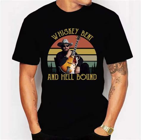 Whiskey Bent And Hell Bound Hank Williams Jr Vintage T Shirt