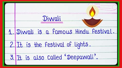 10 Lines On Diwali In English Essay On Diwali In English Diwali