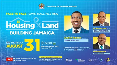 Jistv Office Of The Prime Minister Face To Face Town Hall Meeting