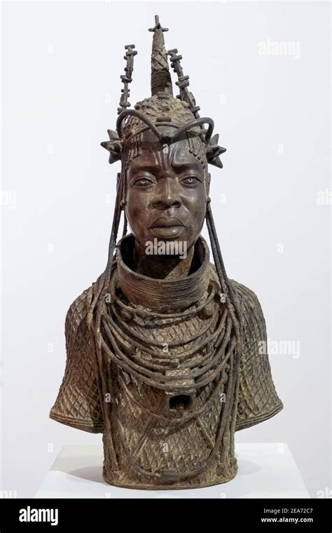 Bronze Sculpture Of The Oba Of Benin In The Museum Of Black