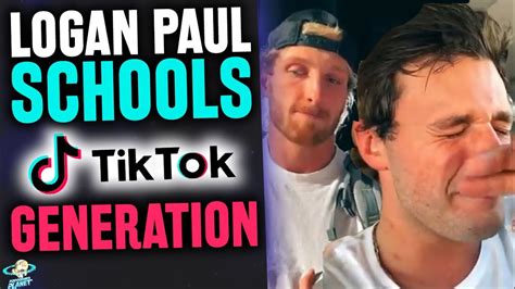 Logan Paul Makes Tiktok Creator Cry And Schools Tiktok Generation Youtube