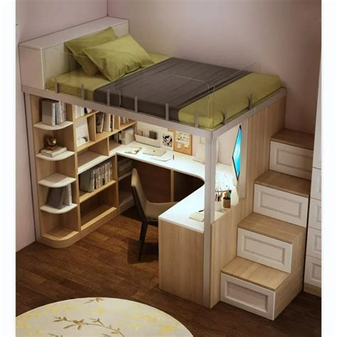 Modern Study Desk Space-Saving Bunk Bed · Mavigadget