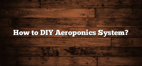 How to DIY Aeroponics System? - Inter Culturalu