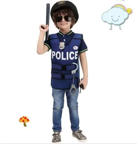 Aliexpress.com : Buy Halloween Costumes for Boys Cosplay Costume police vest boys police uniform ...