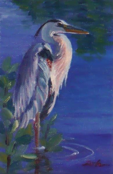 Zeh Original Art Blog Watercolor and Oil Paintings: Great Blue Heron ...