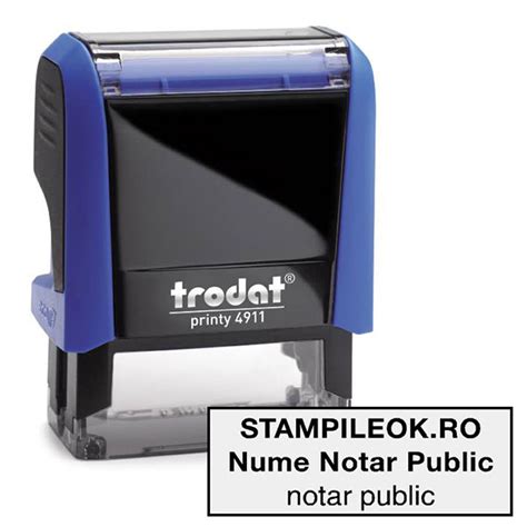 Stampile Notar Public Trodat Printy 4911 Dimensiune 38 X 14 Mm