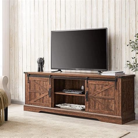 Buy Walker Edison Georgetown Modern Farmhouse Double Barn Door Tv Stand