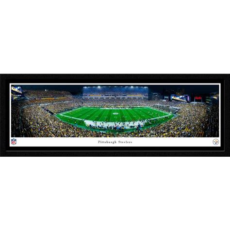 Pittsburgh Steelers Acrisure Stadium Metal Frame Panorama - At Night