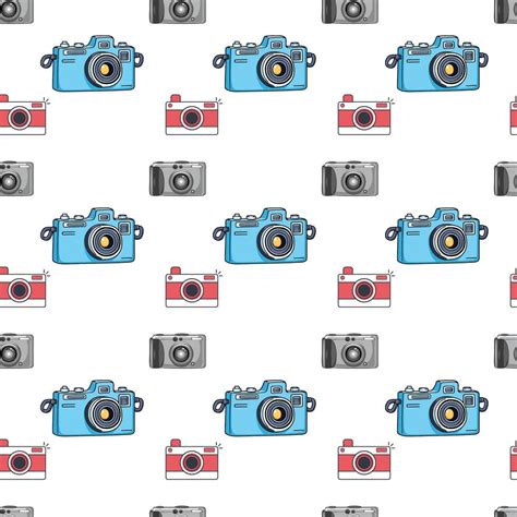 Cameras Seamless Pattern Design 47795907 Vector Art At Vecteezy