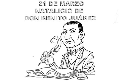 Dibujos Para Colorear De Benito Juárez Desontis