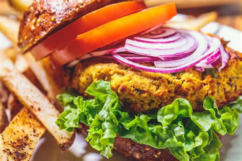 Chickpea Garden Veggie Burgers Plants Rule