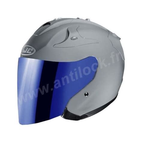 Hjc Fg Jet Gris Nardo Avec Visi Re Miroir Bleu Cdiscount Auto