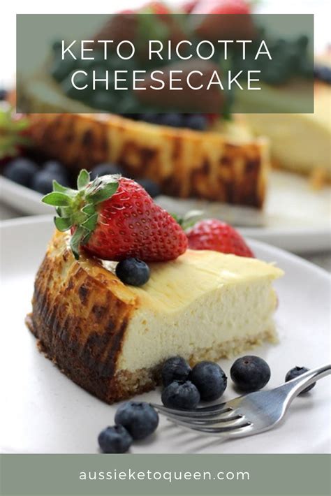 Keto Ricotta Cheesecake Aussie Keto Queen Recipe Low Carb