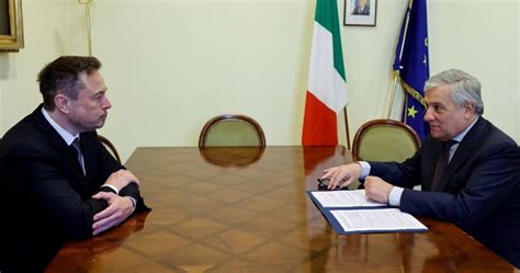 Antonio Tajani Dopo L Incontro Con Elon Musk Italia Paese Migliore Per