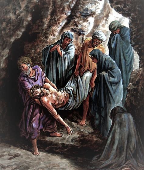 JESUS IS PLACED IN THE TOMB