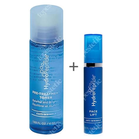 Hydropeptide Face Lift Moisturizer Pre Treatment Face Toner Zestaw