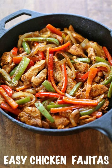 Easy 30 Minute Chicken Fajitas Healthy Recipes Blog