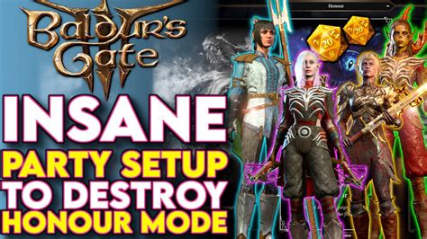 Insane Party Setup To Destroy Honour Mode In Baldurs Gate 3 Best