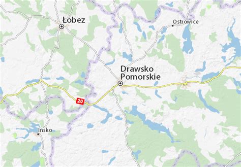 Map of Drawsko Pomorskie - Michelin Drawsko Pomorskie map - ViaMichelin