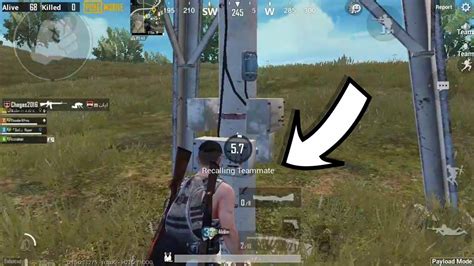 HOW TO RECALL TEAMMATE IN PUBG MOBILE PAYLOAD MODE HOW TO GET PLAYER