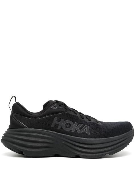 Hoka Tenis Bajos Con Parche Del Logo Negro Farfetch Mx