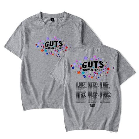 Olivia Rodrigo 2024 Guts World Tour Merch T Shirt Short Sleeve New Logo