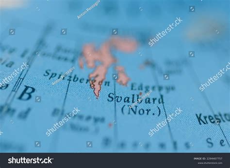 Svalbard Norway On Political Map Of Globe Royalty Free Stock Photo