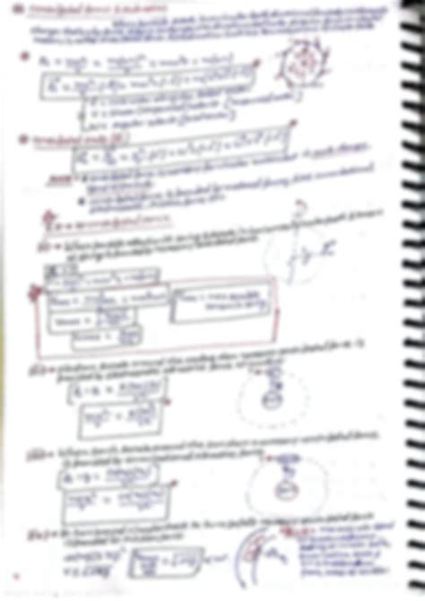 Solution Circular Motion Kota Handwritten Notes Studypool