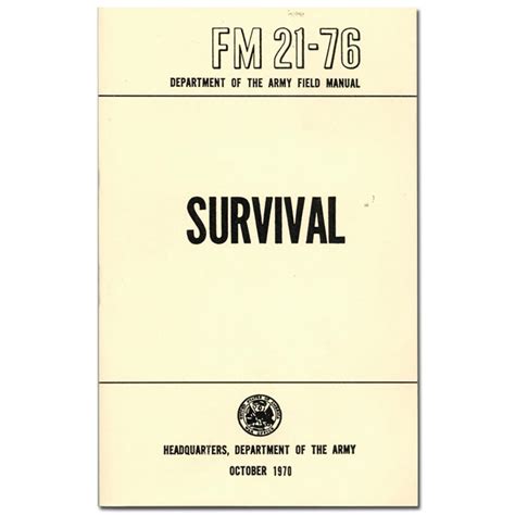 Army Survival Field Manual Military Survival Manuals Ultimate