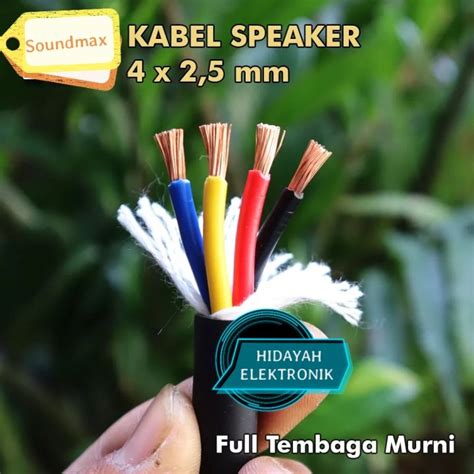 Kabel Speaker X Soundmax Audio Harga Per Meter Lazada Indonesia