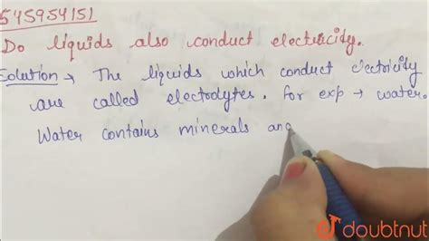 Do Liquids Also Conduct Electricaty Class 8 Chemical Effects Of Electric Current Physics