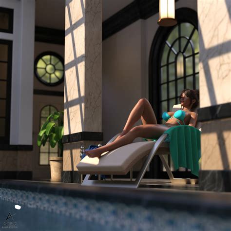 Just Resting My Eyes Acexgamestudio Original Character Bikini Boobs Big Boobs Ass Sexy Horny