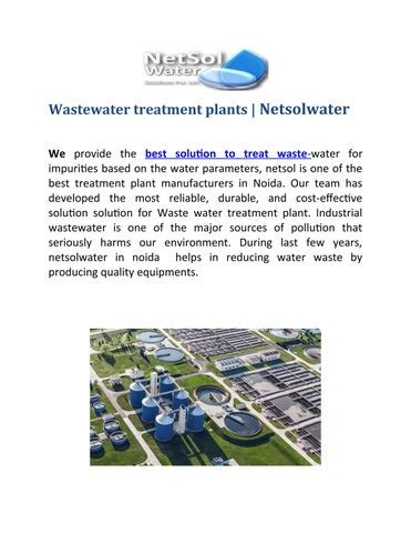 Wastewater Treatment Plants Netsolwater By Watertreatment Plant Issuu