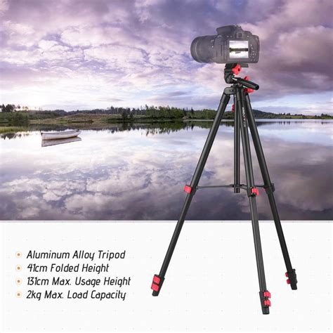 Cheap Kingjoy Vt 832 Portable Photography Tripod Stand Aluminum Alloy