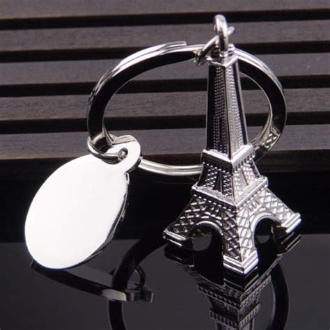 Hot Alloy Vintage Mini Paris Eiffel Tower Keychain Keyfob Keyring