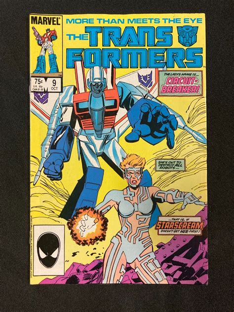 1985 Oct Issue 9 Marvel The Trans Formers Circuit Breaker Comic Book