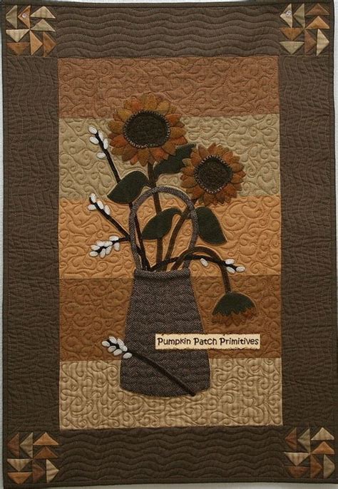 Sunflowers | Fall quilts, Applique quilts, Sunflower quilts