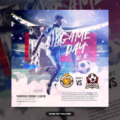 Premium Psd Football Social Media Template