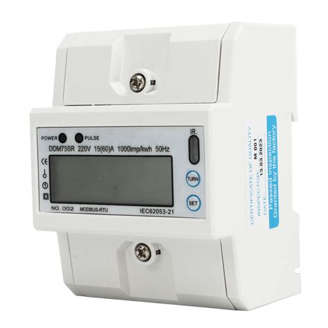 Digital Energy Meter Single Phase Electric LCD Kwh Wattmeter Power