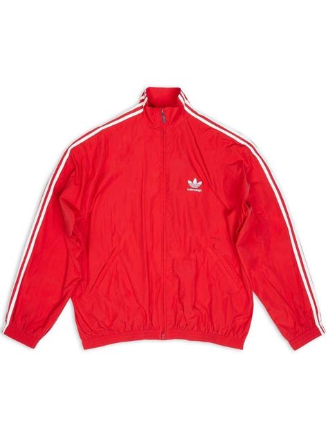 Balenciaga X Adidas Tracksuit Jacket In Red For Men Lyst Uk