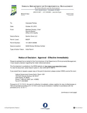 Fillable Online Permits Air Idem In Air Quality Permit Status Search